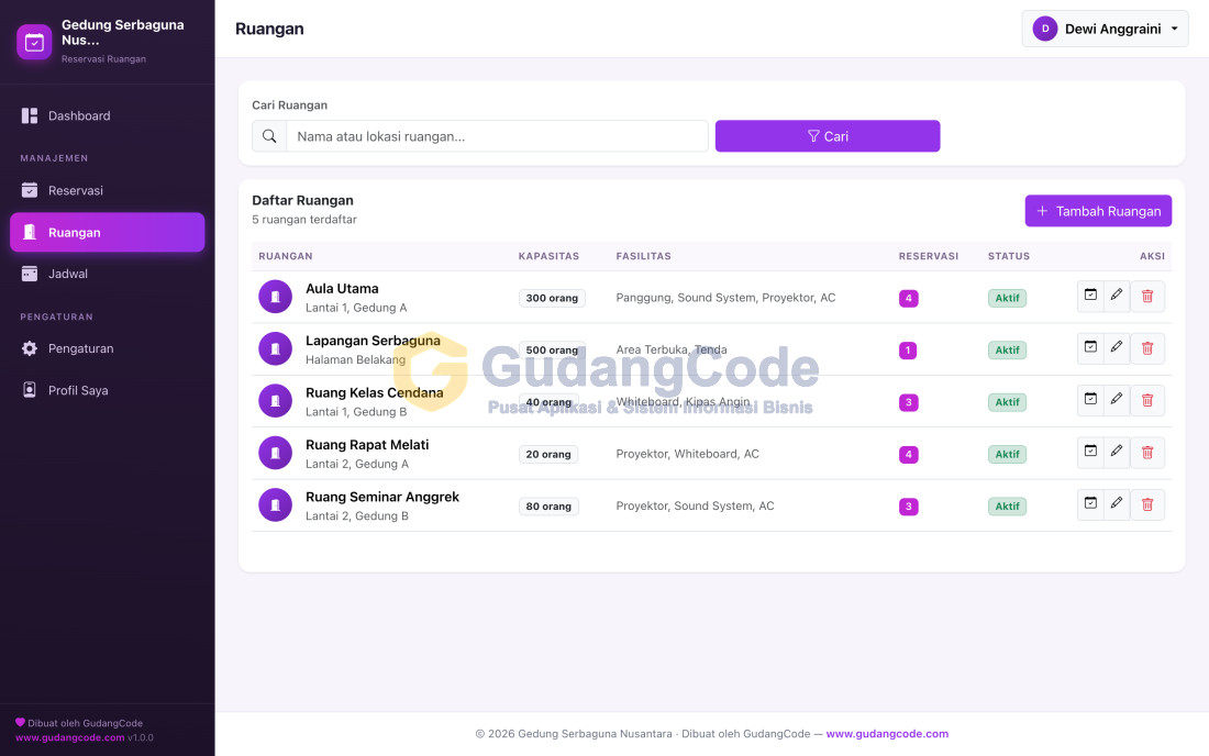 Aplikasi Reservasi Ruangan - Aplikasi Reservasi Ruangan — Screenshot 3
