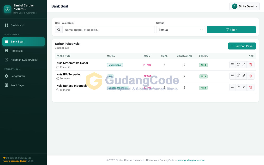 Online Quiz & Question Bank App