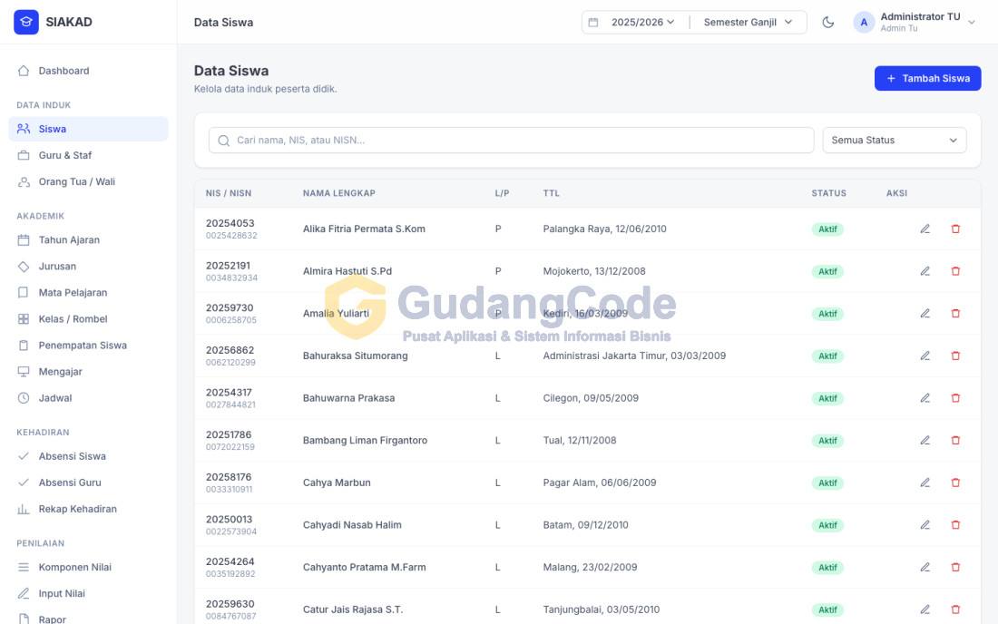 School Academic Information System (SIAKAD)