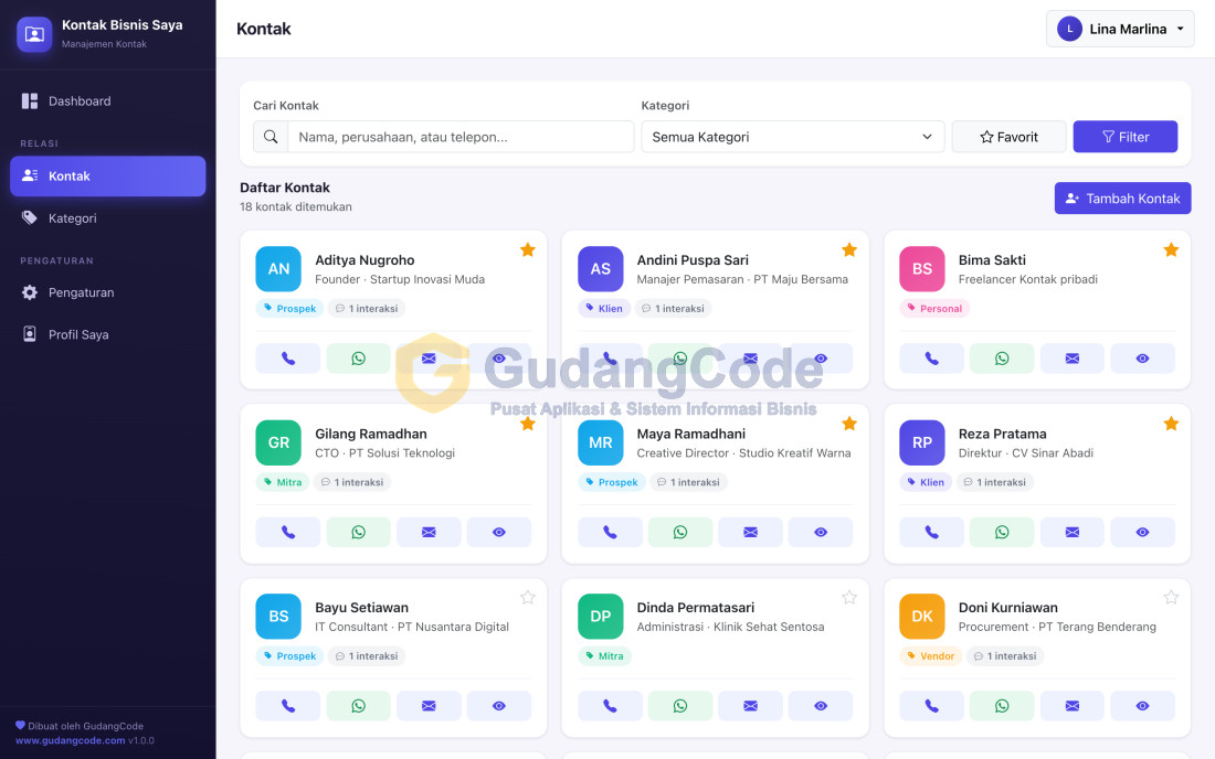 Contact Manager (Mini CRM) App