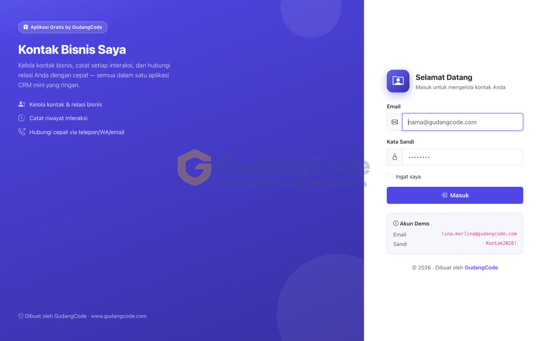 Contact Manager (Mini CRM) App