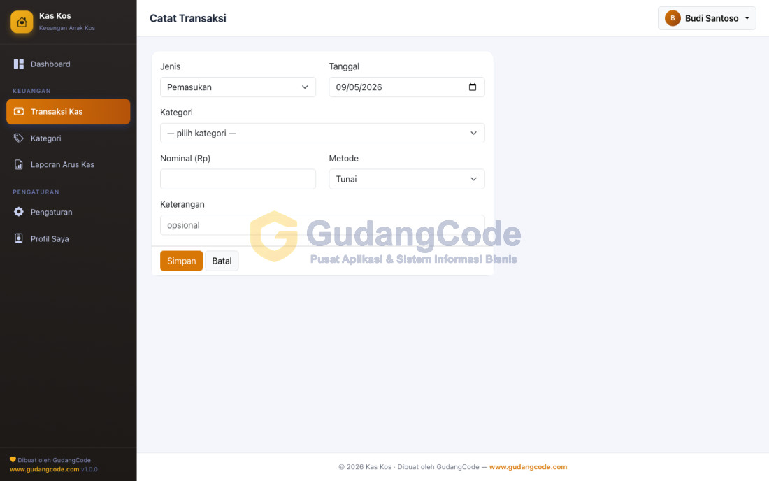 Aplikasi Keuangan Anak Kos - Aplikasi Keuangan Anak Kos — Screenshot 3