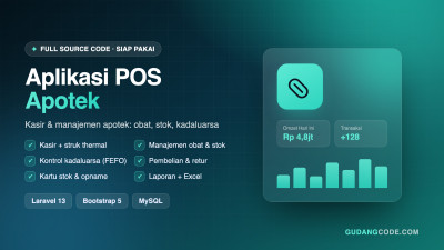 Aplikasi POS Apotek Laravel
