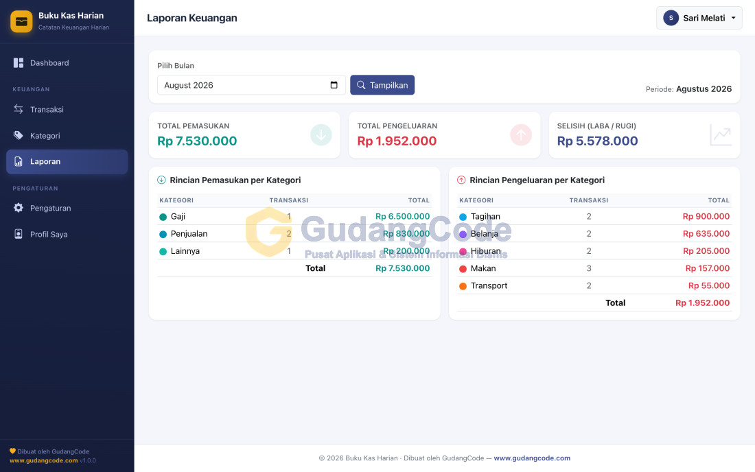 Daily Finance Tracker App