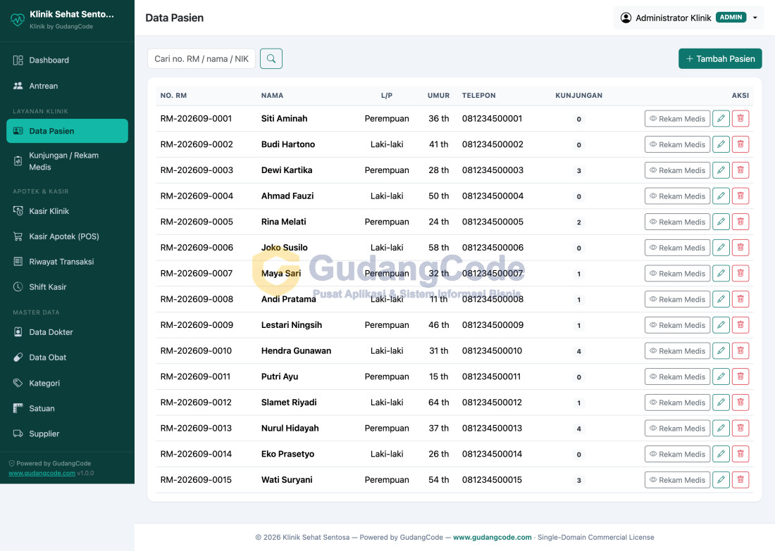 Clinic & Medical Record App