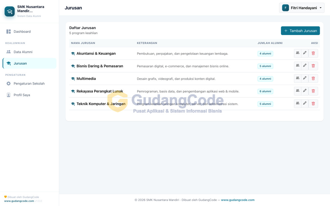 Aplikasi Data Alumni - Aplikasi Data Alumni — Screenshot 3