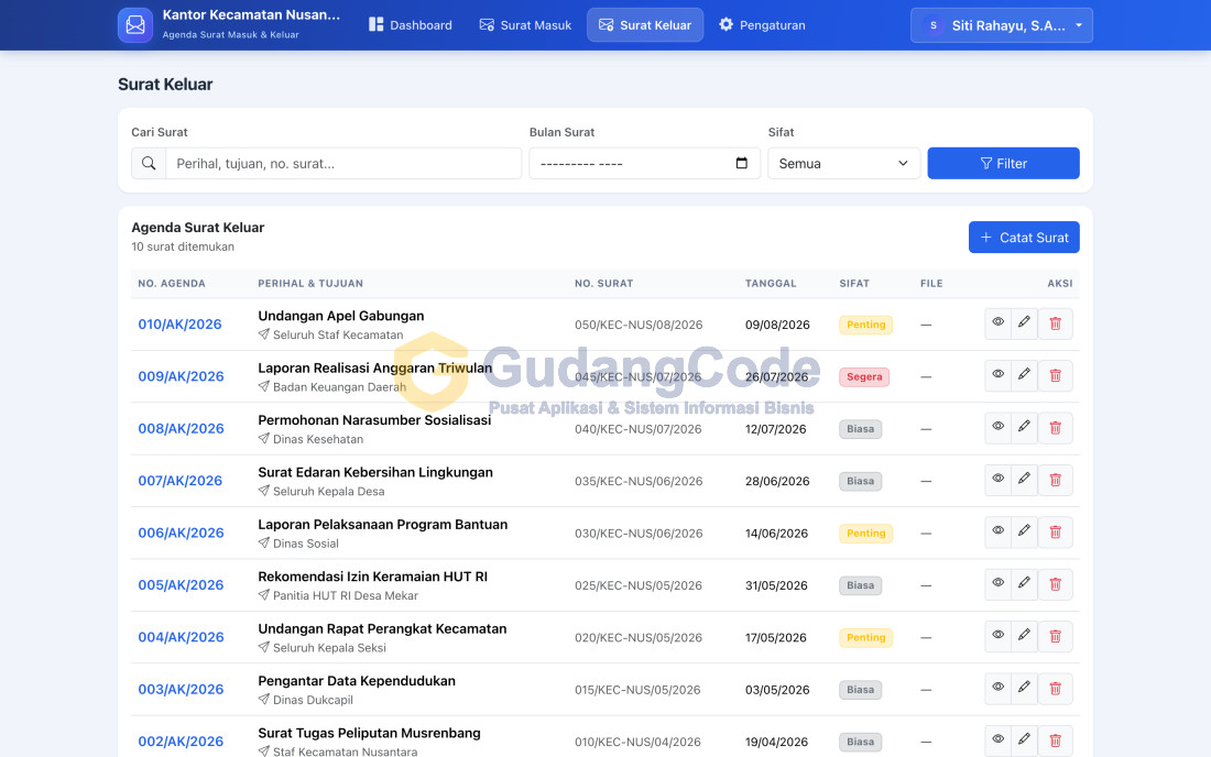 Mail Agenda App
